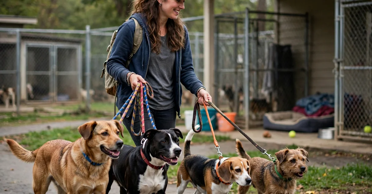 Animal Rescue Volunteer Captions