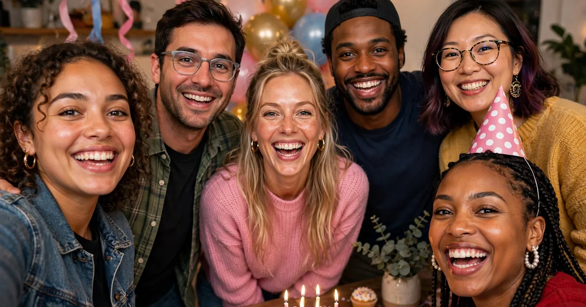 Birthday Party Selfie Captions