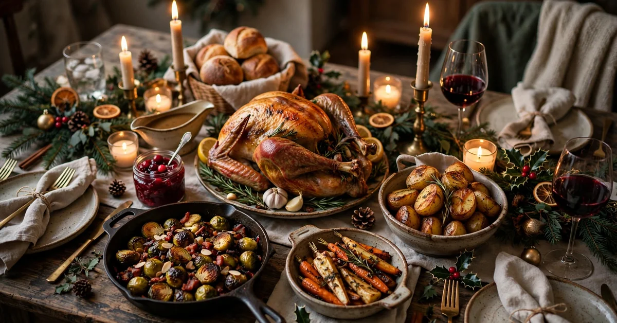 Christmas Dinner Captions