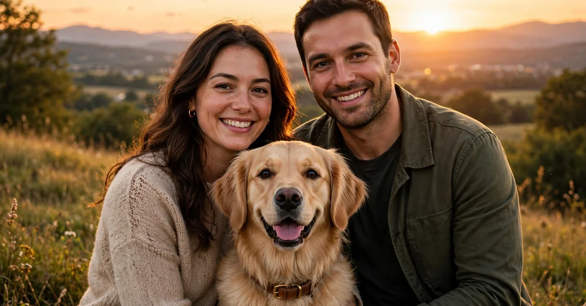 Couple & Pet Captions