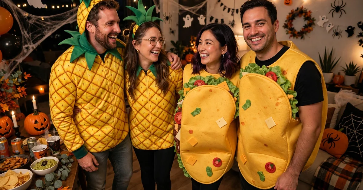 Couples Halloween Party Captions