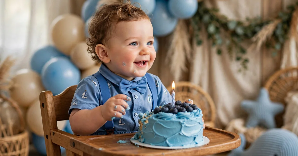 First Birthday for Baby Boy Captions