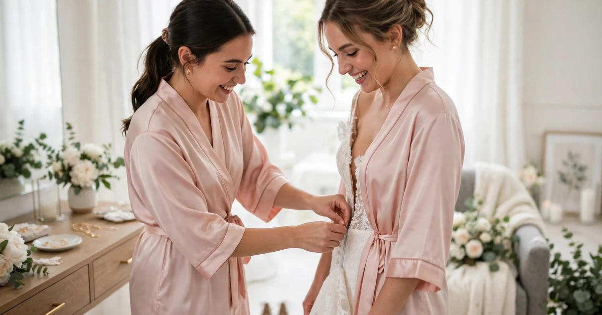 Getting Ready With the Bride Captions