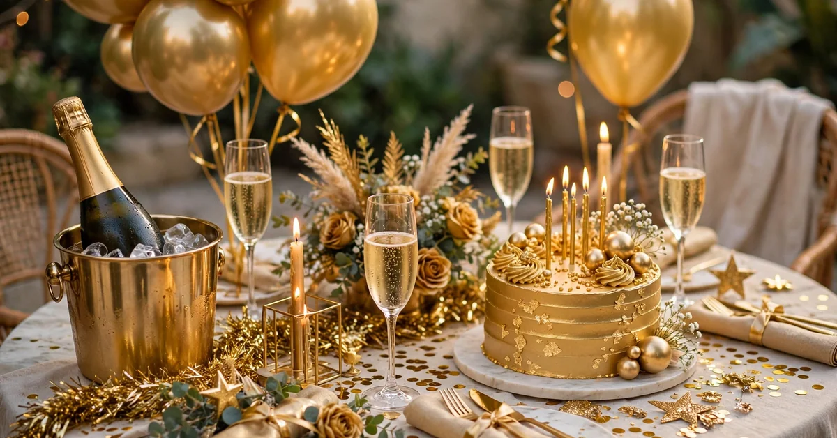Golden Birthday Party Captions