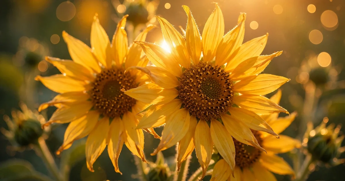 Golden Hour Sunflower Captions