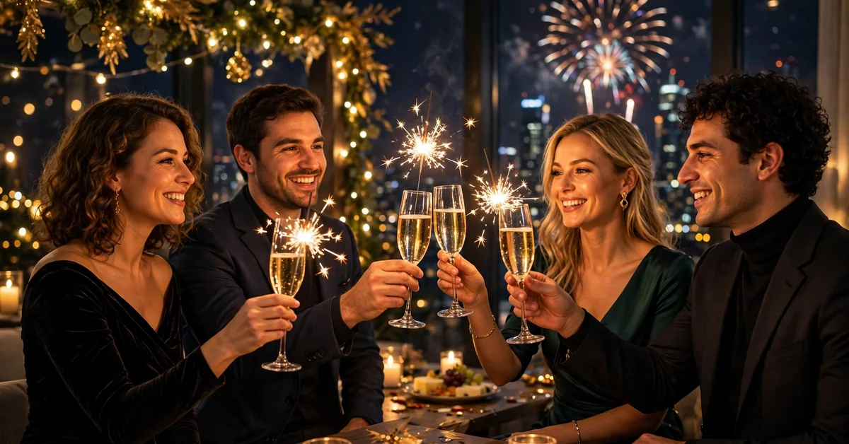 Midnight New Year Captions
