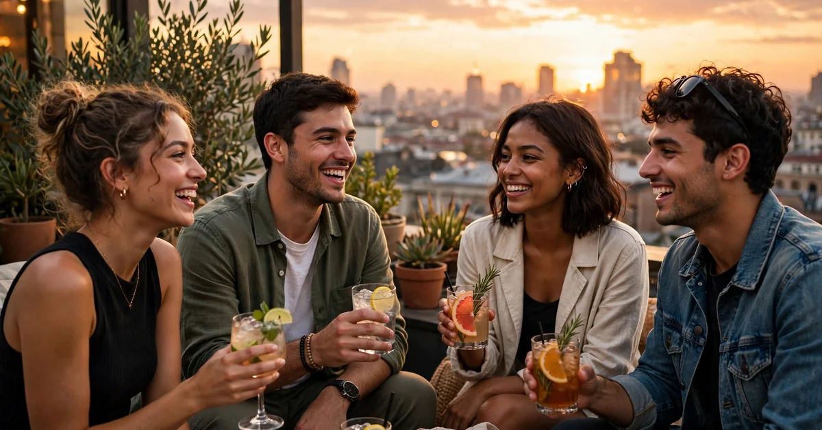 Rooftop View Captions