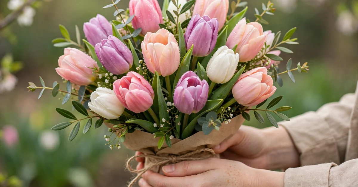 Tulip Bouquet Captions